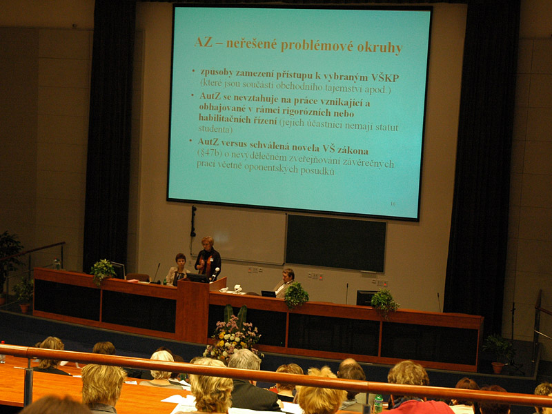 Fotografie z Celostátní porady vysokoškolských knihoven 2005